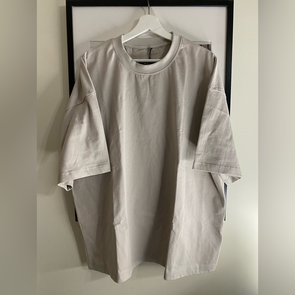 HOURS Drop Shoulder T-Shirt Stone